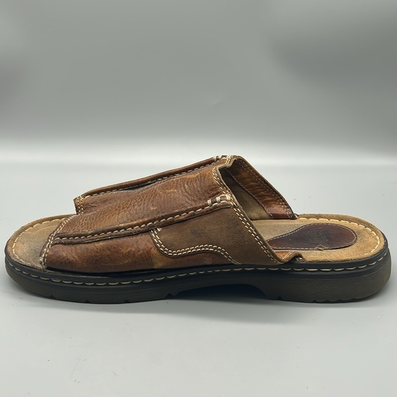 VINTAGE Dr. Martens 8620 Slides Mens 11 Leather Boho Hippie Classic Sandals - Picture 10 of 10